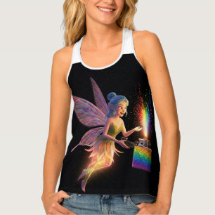 Sweet Fairy Bridal Shower Racerback Tank Top