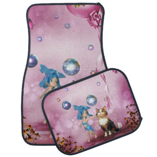 Sweet fairy car floor mat