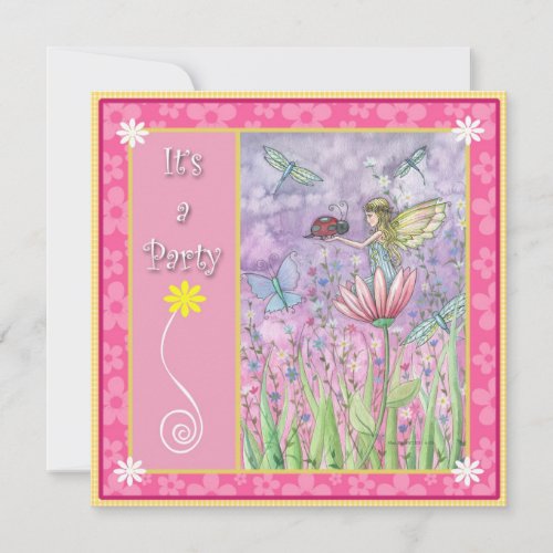 Sweet Fairy Party Invitations by Molly Harrison