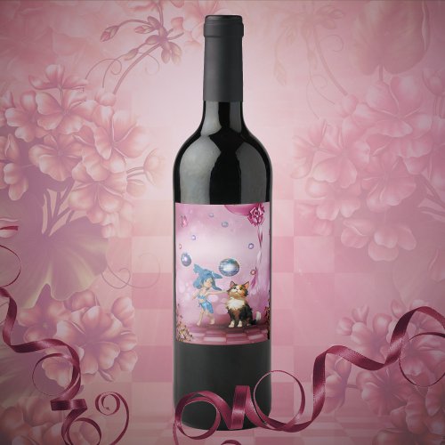 Sweet fairy wine label