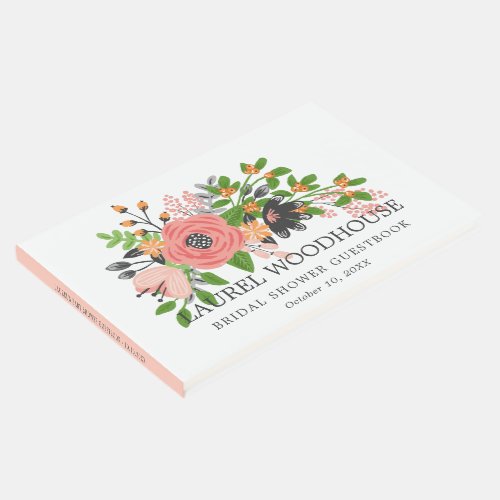 Sweet Fall Flowers _ Bridal Shower _ Name  Date Guest Book