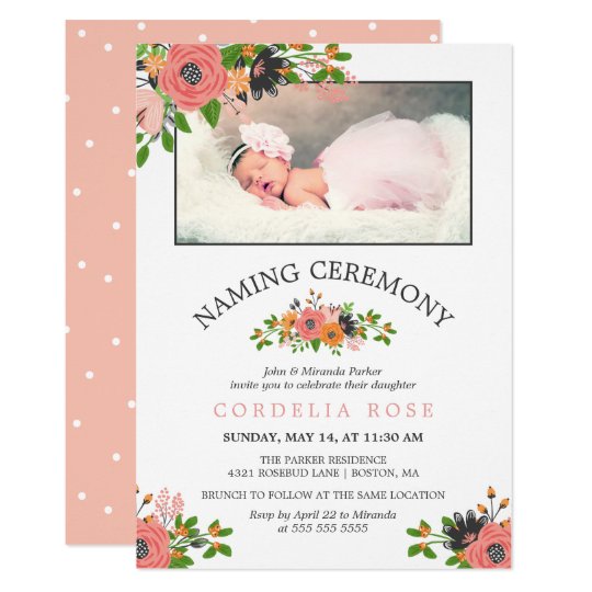 Awesome 88 Invitation Card Naming Ceremony