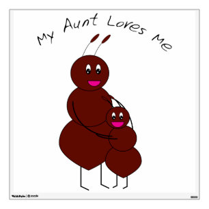 Sweet Family Love Aunt Ant Wall Decal