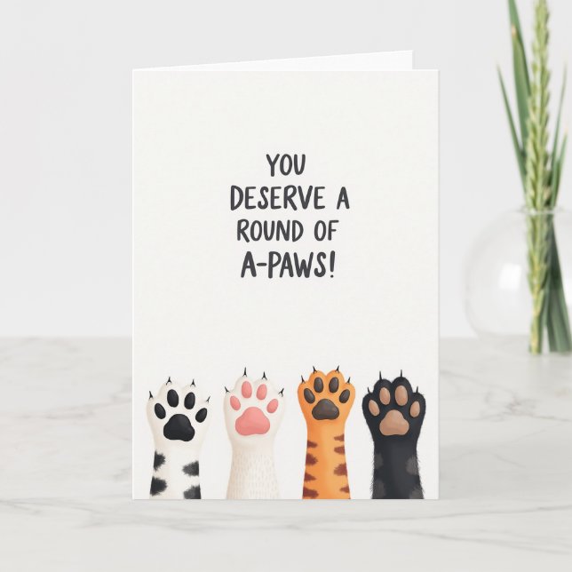 Sweet Fathers Day Apaws Card (Front)