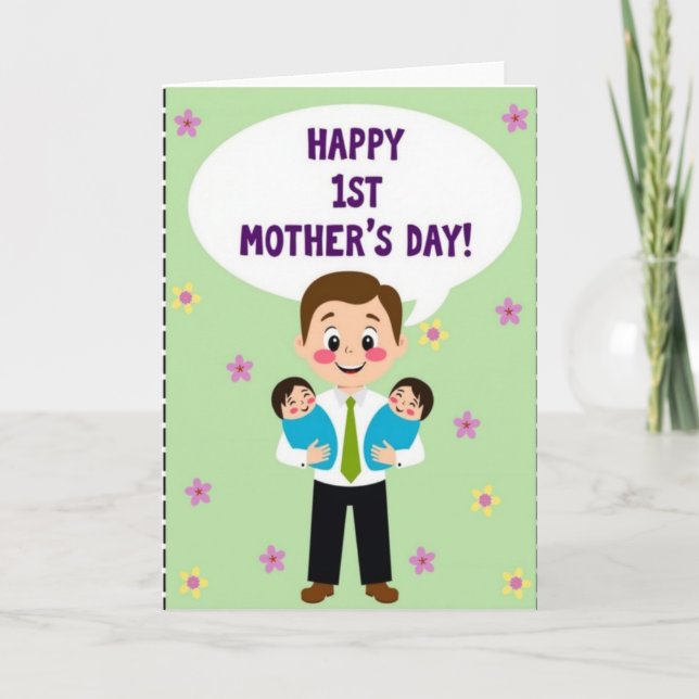 Sweet Fathers Day Babies Card (Front)
