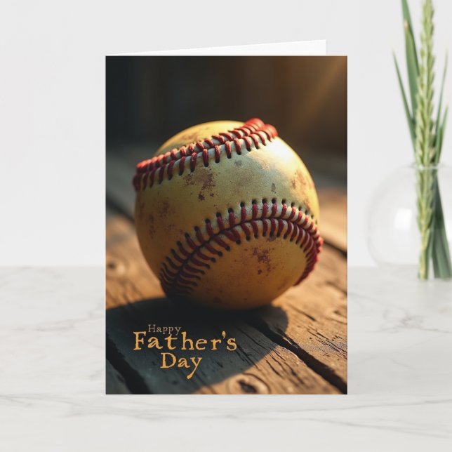 Sweet Fathers Day Baseball Card (Front)