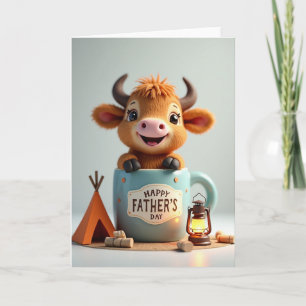 Sweet Fathers Day Bovine Card