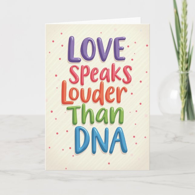 Sweet Fathers Day Bubble Letters Card (Front)