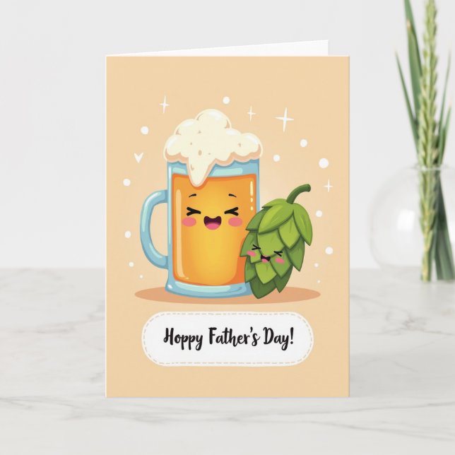 Sweet Fathers Day Bubbly Mug Card (Front)