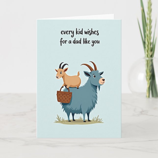 Sweet Fathers Day Caprid Card (Front)