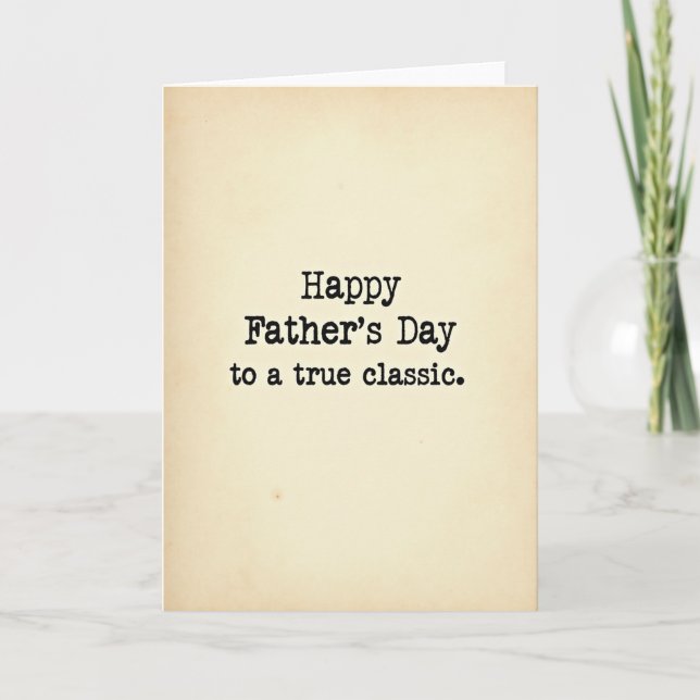 Sweet Fathers Day Classic Card (Front)
