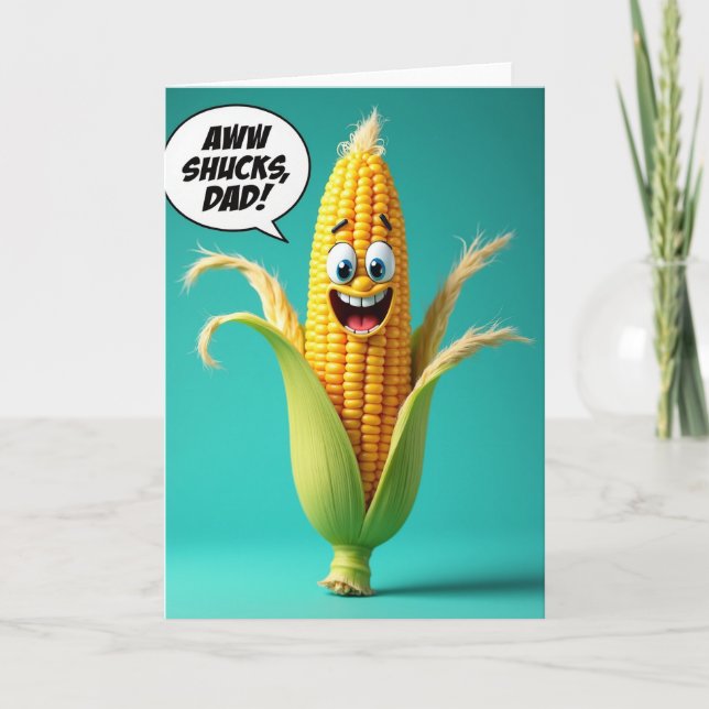 Sweet Fathers Day Corn Card (Front)