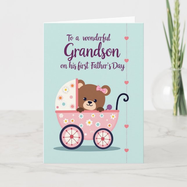 Sweet Fathers Day Critter Card (Front)