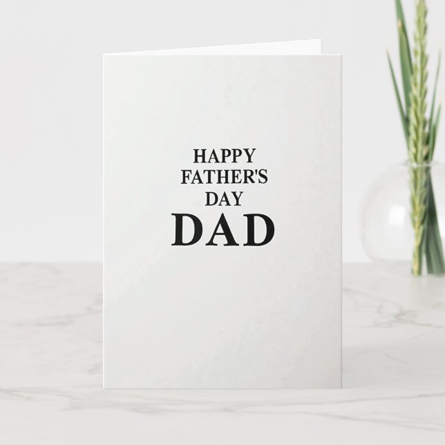 Sweet Fathers Day Dad Card (Front)