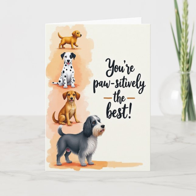 Sweet Fathers Day Dog Card (Front)