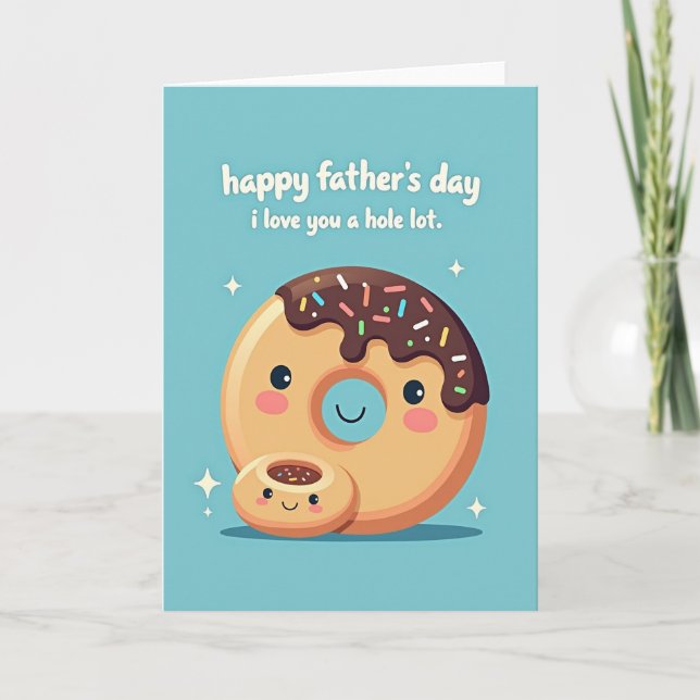 Sweet Fathers Day Donut Card (Front)