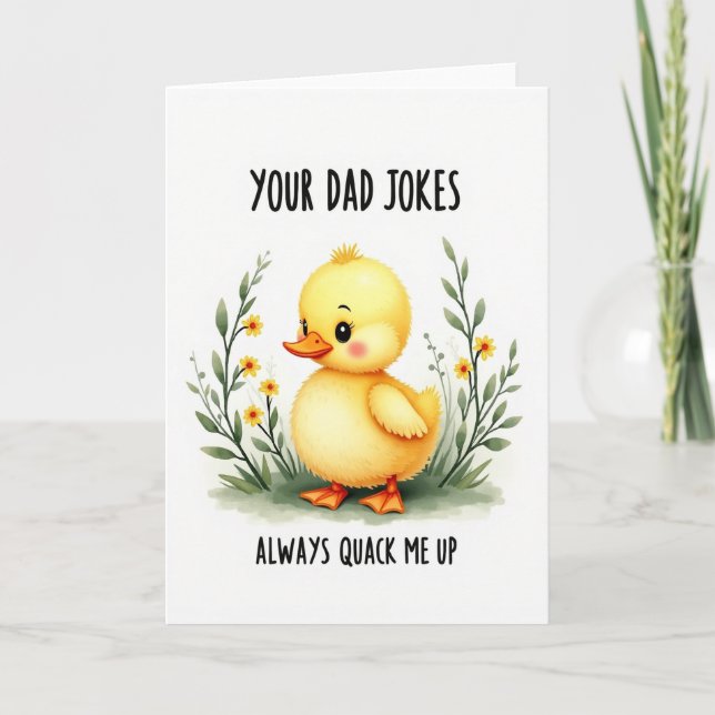 Sweet Fathers Day Duckling Card (Front)