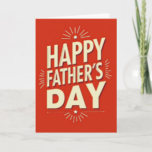 Sweet Fathers Day Embossed Card