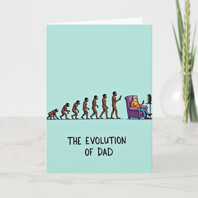Sweet Fathers Day Evolution Card (Front)