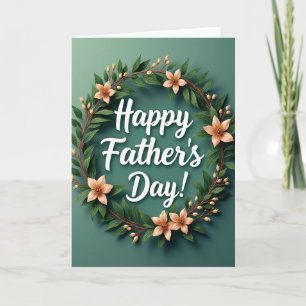 Sweet Fathers Day Floral Card