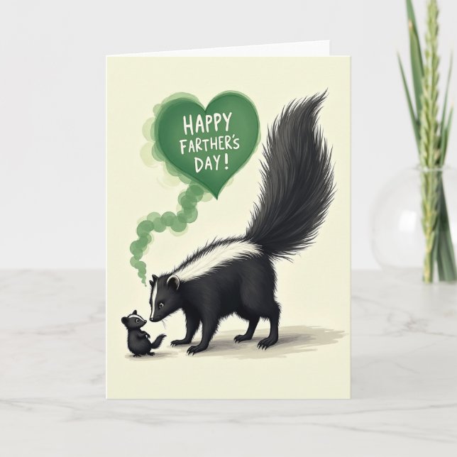 Sweet Fathers Day Forest Scene Card (Front)