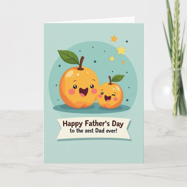 Sweet Fathers Day Fruit Card (Front)