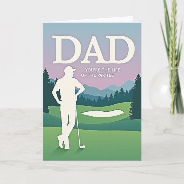 Sweet Fathers Day Golf Card (Front)