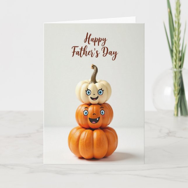 Sweet Fathers Day Gourd Stack Card (Front)