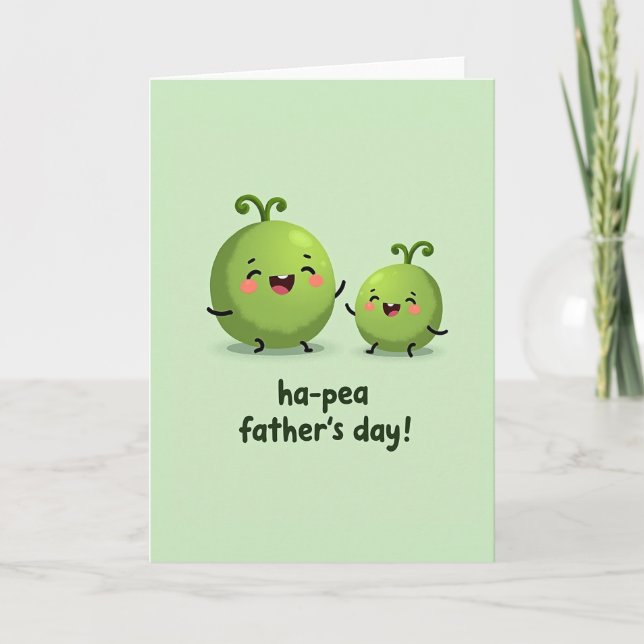 Sweet Fathers Day Green Plant Card (Front)