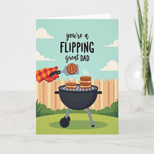 Sweet Fathers Day Grilling Card (Front)