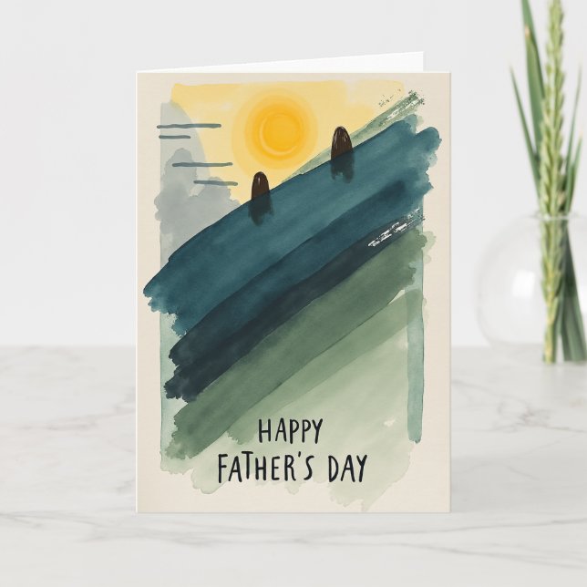 Sweet Fathers Day Landscape Card (Front)