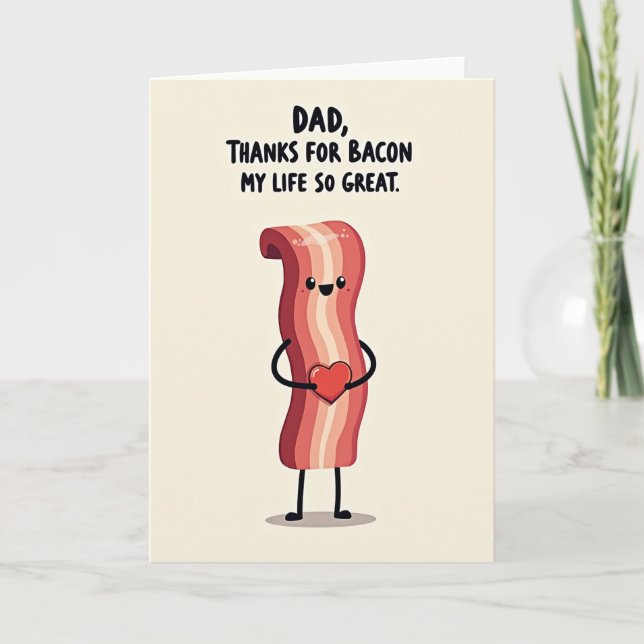 Sweet Fathers Day Meat Art Card (Front)