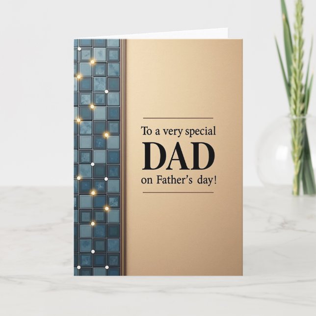 Sweet Fathers Day Mosaic Card (Front)