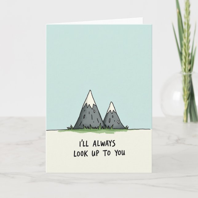 Sweet Fathers Day Mountain Card (Front)