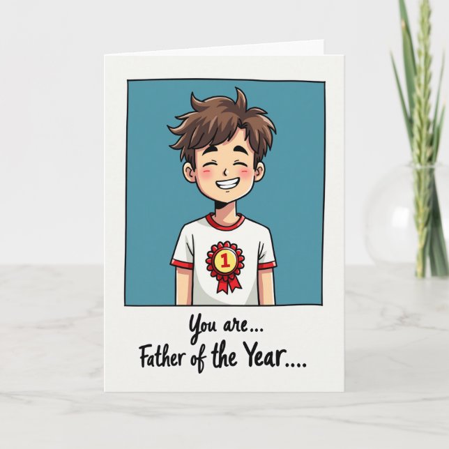 Sweet Fathers Day Number One Card (Front)