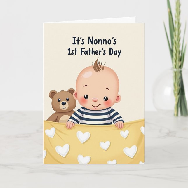 Sweet Fathers Day Peekaboo Card (Front)