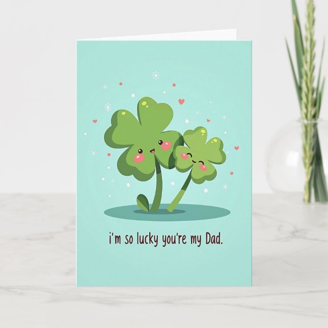 Sweet Fathers Day Plant Art Card (Front)