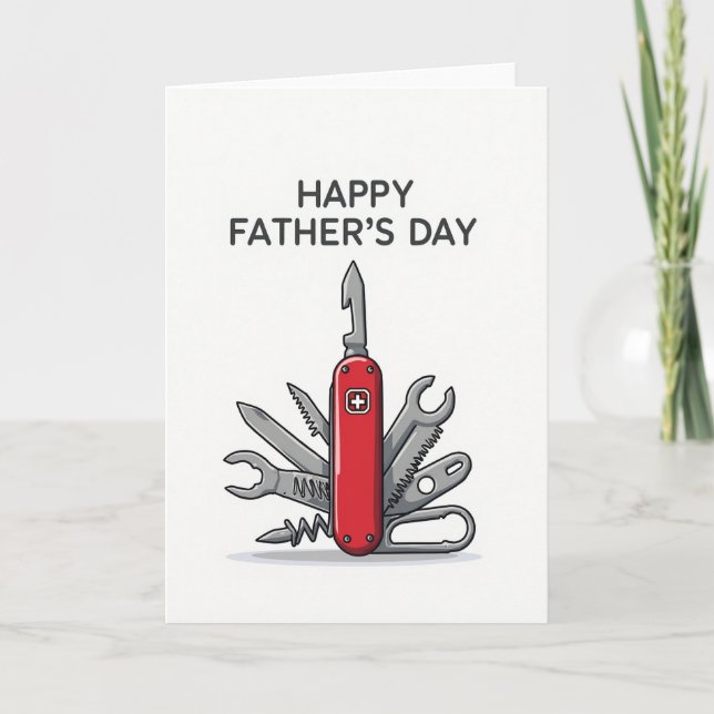 Sweet Fathers Day Pocket Tool Card (Front)