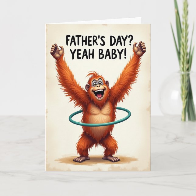 Sweet Fathers Day Primate Card (Front)