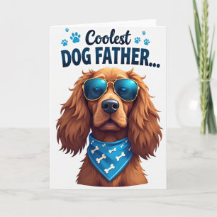 Sweet Fathers Day Puppy Face Card
