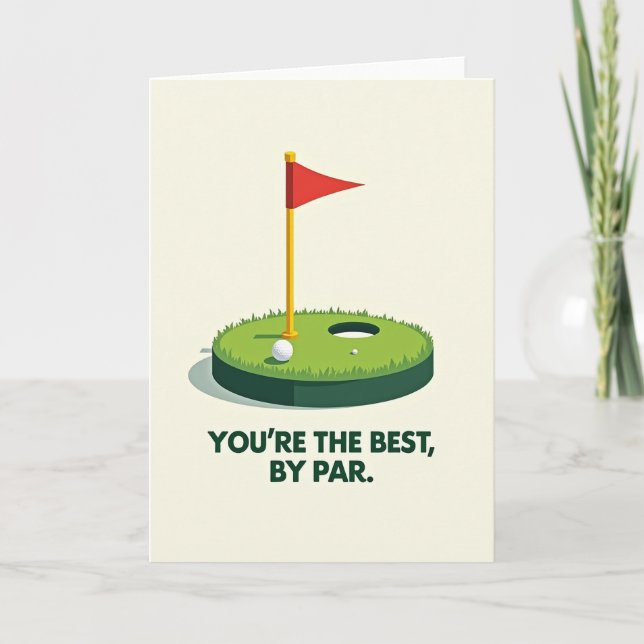 Sweet Fathers Day Putting Card (Front)