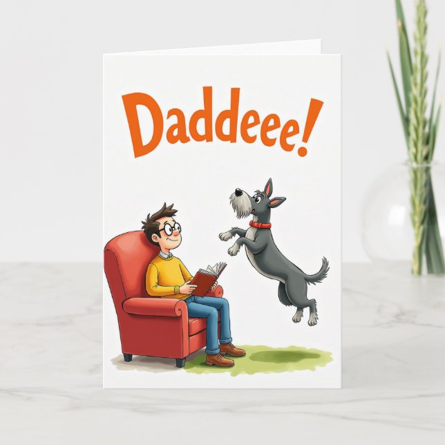Sweet Fathers Day Reading Card (Front)