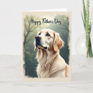 Sweet Fathers Day Retriever Card