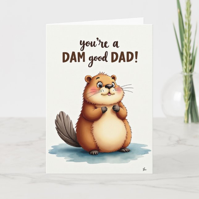Sweet Fathers Day Rodent Art Card (Front)