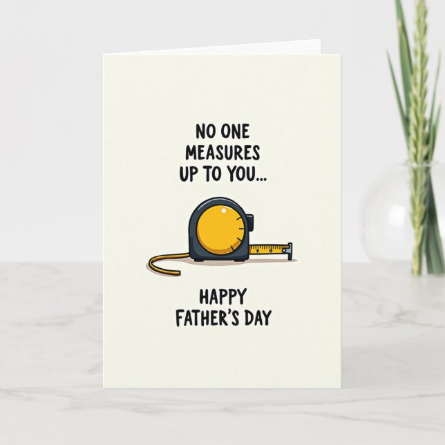 Sweet Fathers Day Ruler Card (Front)