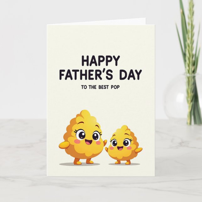 Sweet Fathers Day Shapes Card (Front)