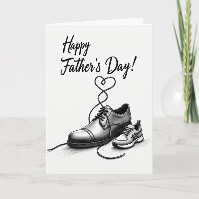Sweet Fathers Day Shoe Art Card (Front)