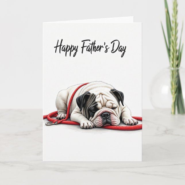 Sweet Fathers Day Slumber Card (Front)