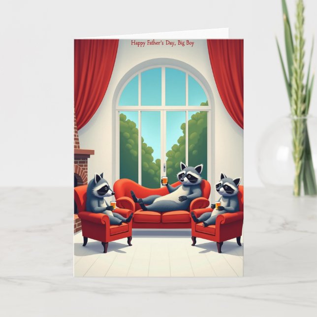 Sweet Fathers Day Sofa Card (Front)
