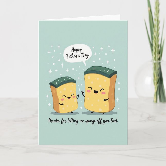 Sweet Fathers Day Sponge Card (Front)